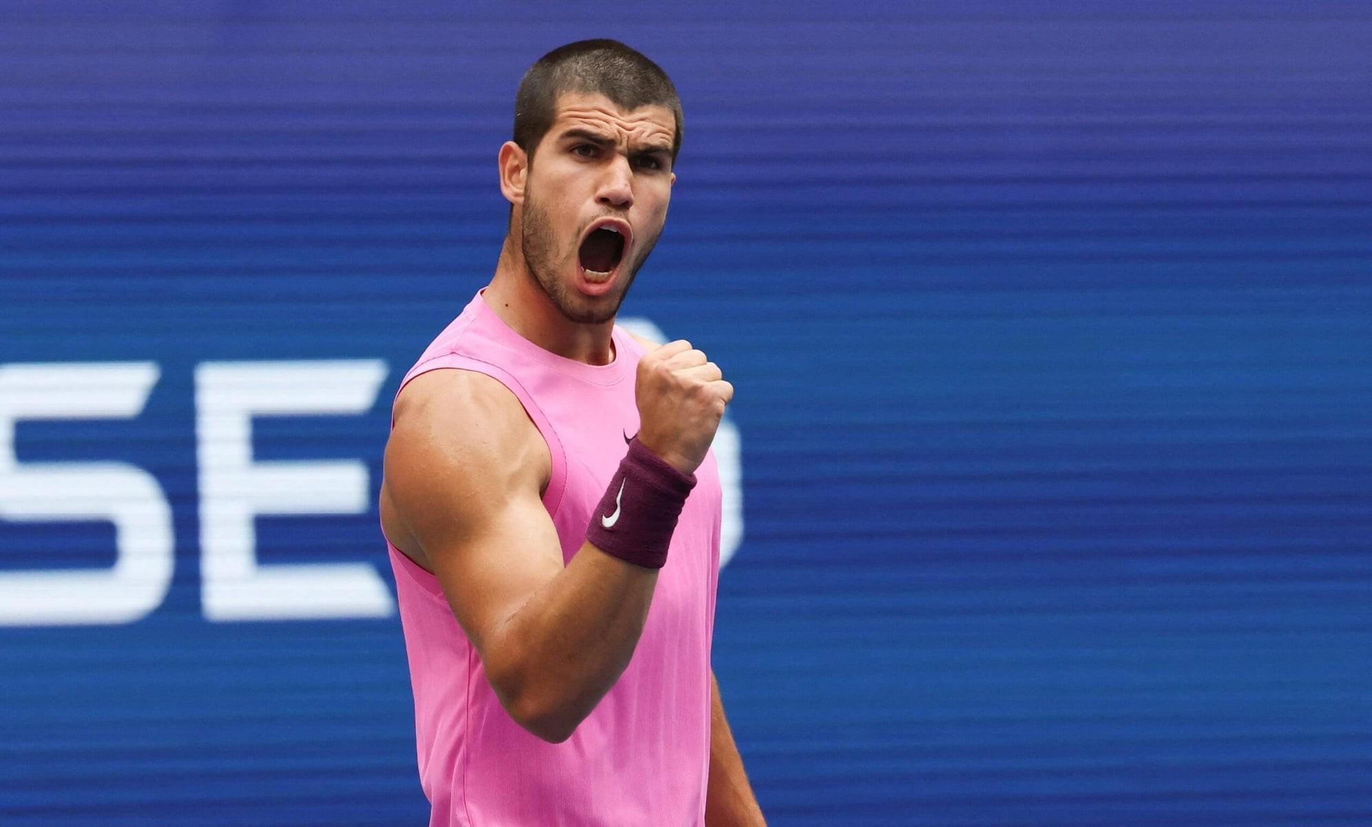 阿尔卡拉斯已7次打进大满贯男单决赛，为公开赛时代第三年轻